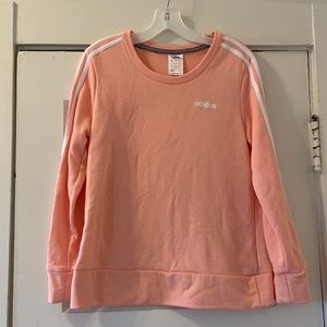 Adidas Peach Pink Climalite Crew Neck Sweatshirt!